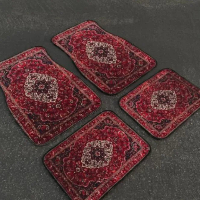 Premium 4Pcs Universal Car Mats for Cars, Trucks & SUVs