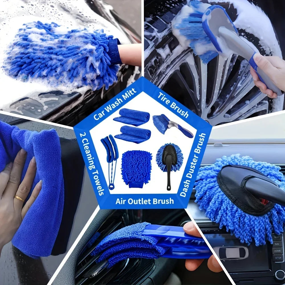 Premium 27 Pcs Rv Car Wash Kit, Car Accessories, Cleaning Supplies, Car Cleaning Brush, Car Repair Kit, Car Repair Brush, Bathroom for Cars, Trucks & SUVs