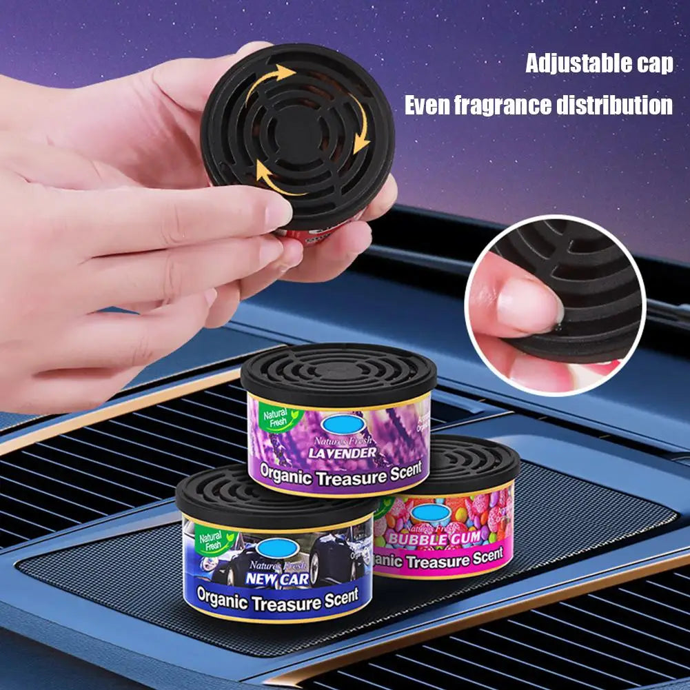 Premium Car Flavoring Perfume Wood Blocks Lavender, Bubble Gum, Cherry Flavor Cans For Car Interior Odor Removal Air Freshener Supplies for Cars, Trucks & SUVs
