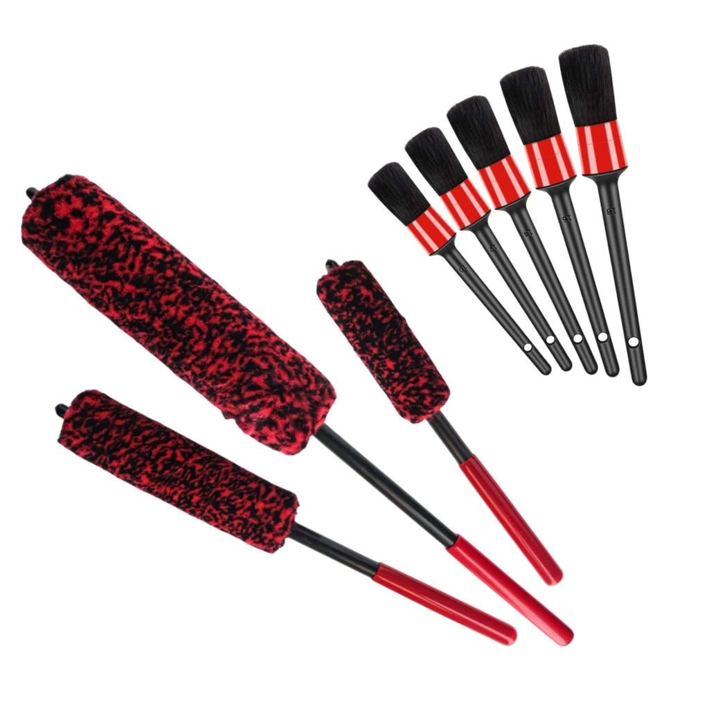 Premium Auto Tire Wheel Detailing Brushs Set Multifunctional Car Cleaning Tools For Car Rim Tire Bendable Detail Clean Easy Car Wash Too for Cars, Trucks & SUVs