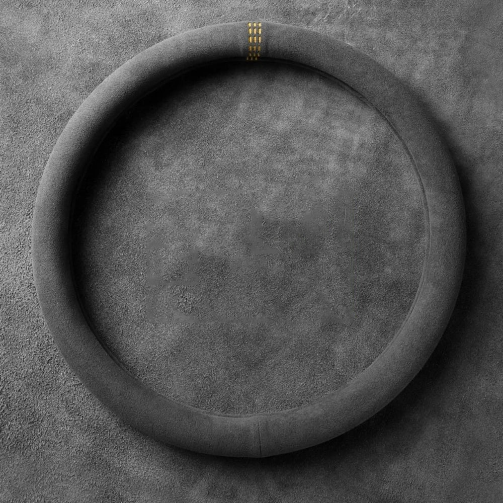 Premium Car Steering Wheel Covers Cowhide Suede Steering Wheel Cover Wrap Universal 37 38Cm Breathable Steering Covers Car Accessories for Cars, Trucks & SUVs