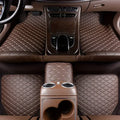 Premium 5Pcs Car Floor Mats Pu Leather Waterproof Auto Foot Pad Protector Pads Fashion Universal Car Carpet Cushion For All Seasons for Cars, Trucks & SUVs