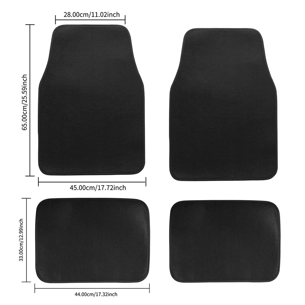 Premium Car Floor Mat,Front & Rear Automotive Carpet Floor Mats Universal Fit For Suvs,Sedans,Vans for Cars, Trucks & SUVs